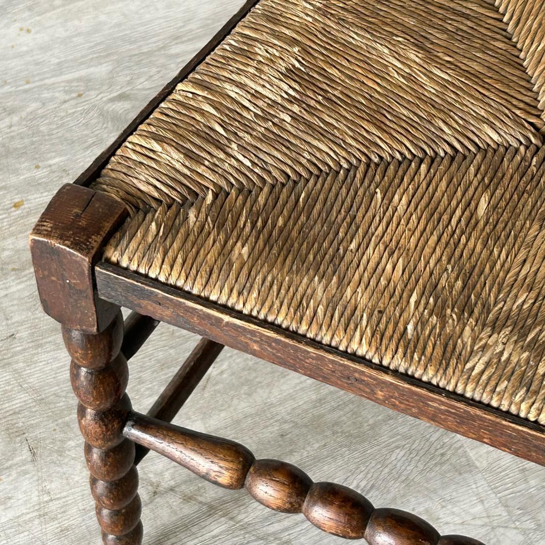 イギリス アンティーク 家具 藁編み チェア 1900年頃 椅子 588A