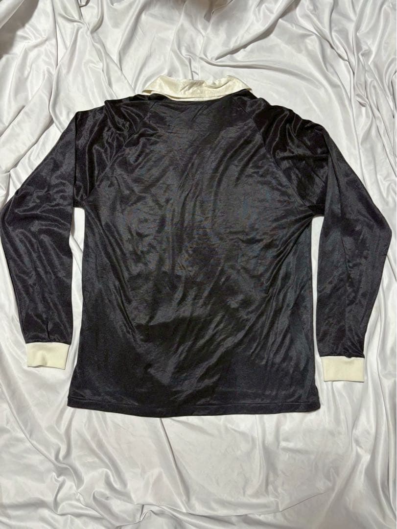 ロゴ刺繍 長袖サッカー　レフリーシャツ US古着 USSF 80S