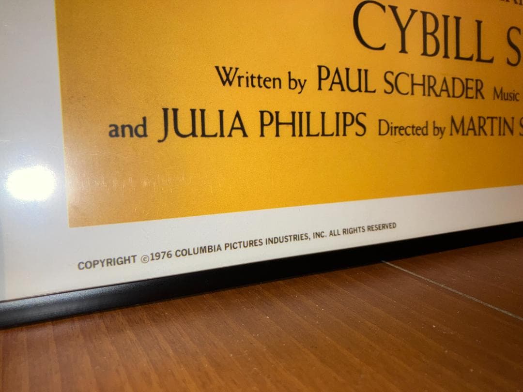 ★貴重！「タクシードライバー」「Taxi D」デニーロ ポスター 額付