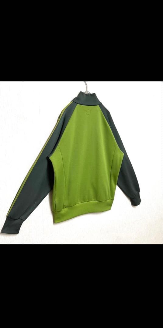 人気カラー adidas トラックジャケット XO グリーン 刺繍ロゴ 古着