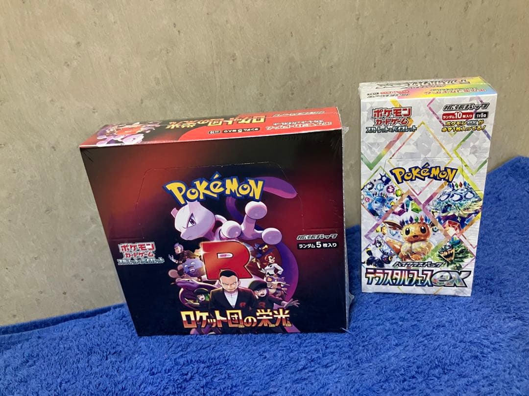 ［即購入可］ロケット団の栄光＆テラスタルフェスex シュリンク付 計2box