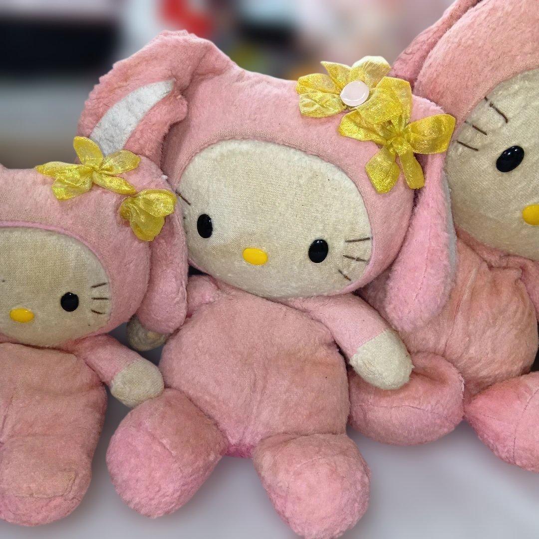 ハローキティVivitixGirls限定くたうさぎぬいぐるみ3体セット1999年