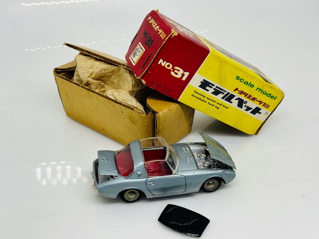 最*ん様 モデルペット当時物No.31 トヨタスポーツ800美品希少1965年発