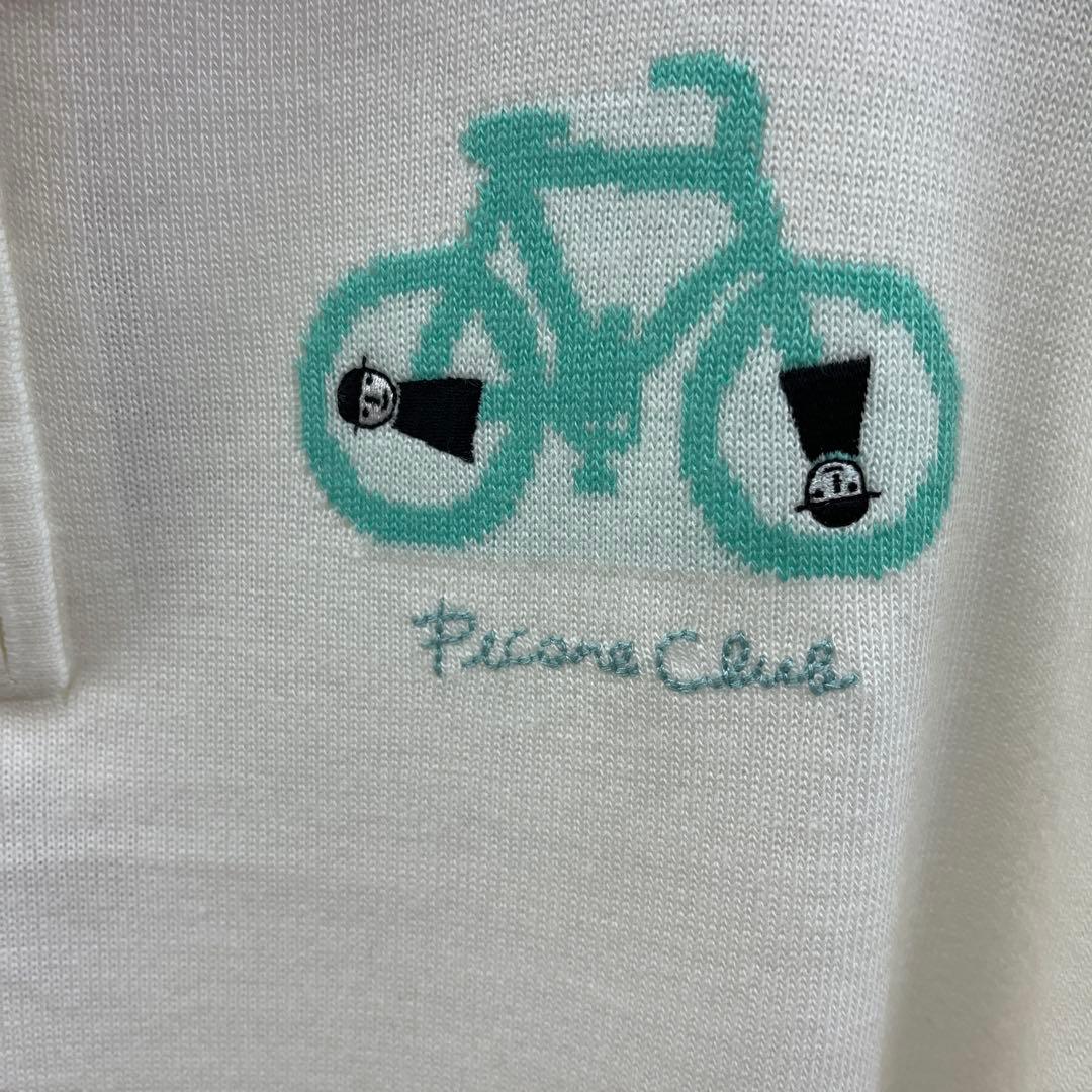 Picone Club 自転車刺繍 ハイネックセーター サイズM