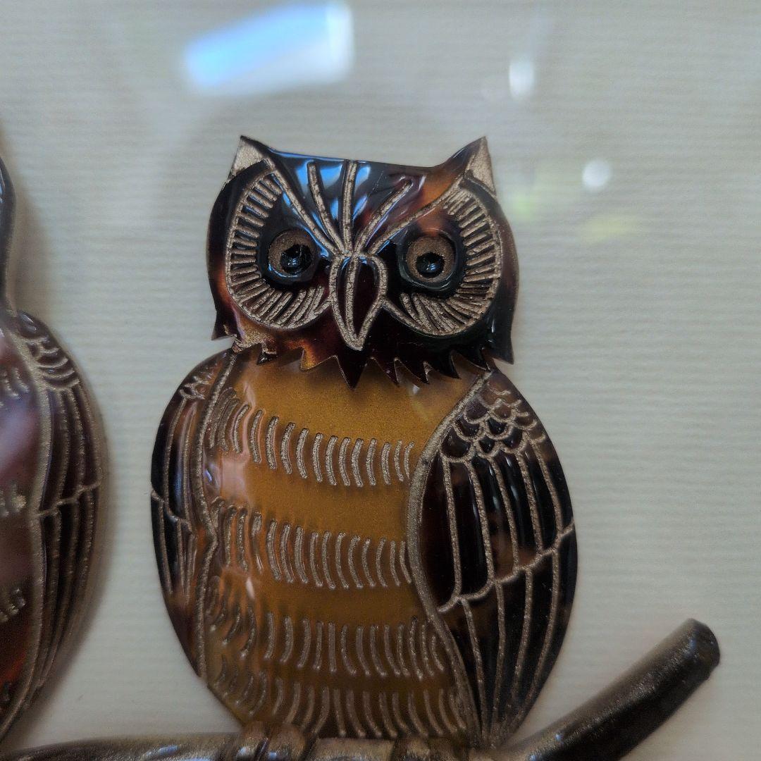 【定価15万円】べっ甲フクロウの装飾アート　値下げ可