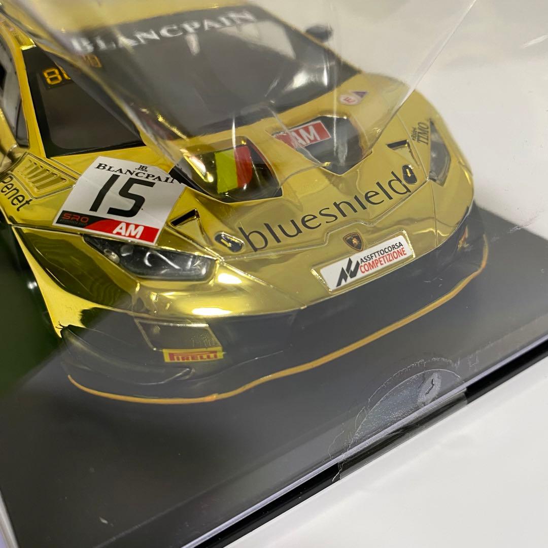 GLレーシング製 ミニッツボディ ランボルギーニ ウラカン ゴールドメッキ