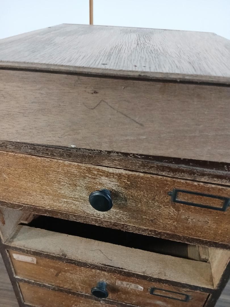 昭和レトロ　小引き出し　木製　ミニ箪笥　書類入れ　古道具　収納