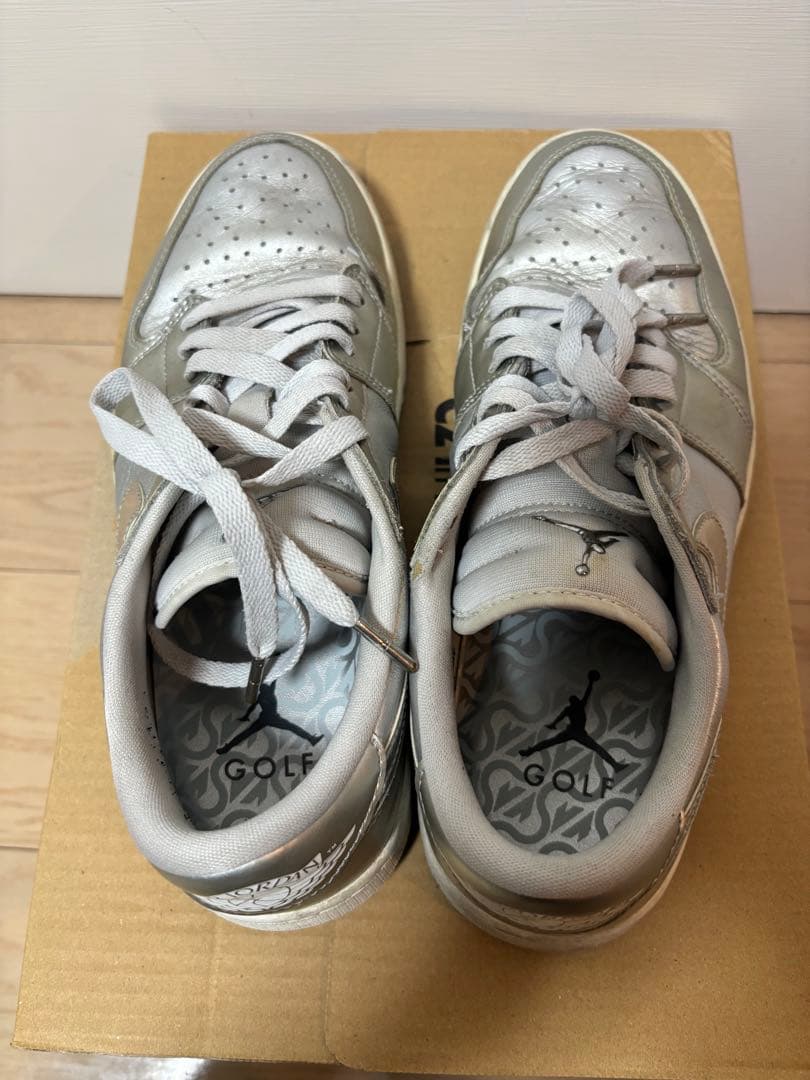 Nike Air Jordan 1 Low メタリックシルバー　aj1 ゴルフ