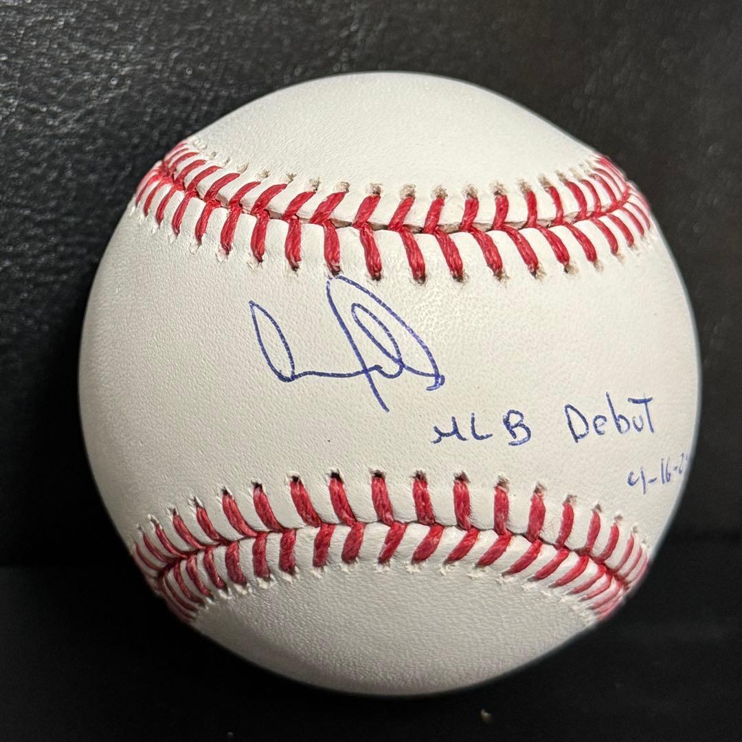 正規品！ ドジャース パヘス 直筆サイン MLB デビュー日 ボール PSA