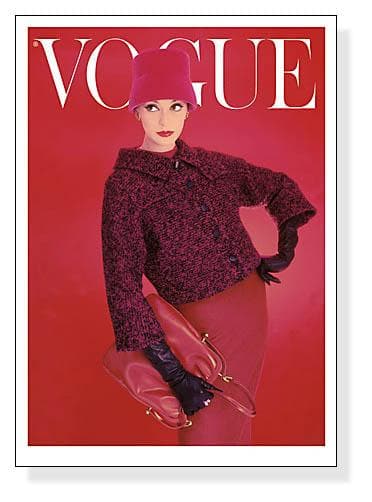 額装済/Vogue Rose Red August 1956/ヴォーグ/ポスター