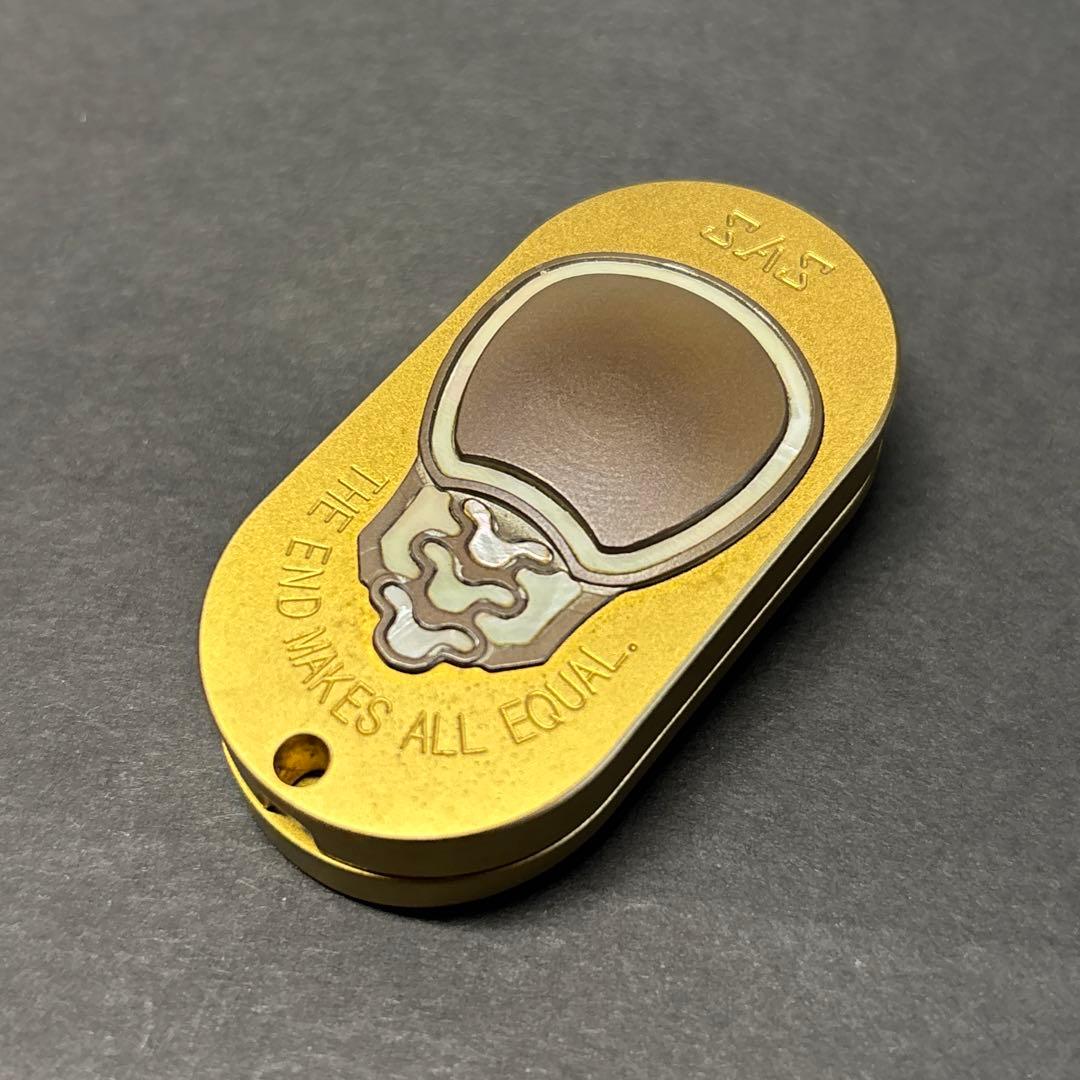 SAS 髑髏EDC 蛍光発光　フィジェットトイ　フィジェット　ハンドスピナー