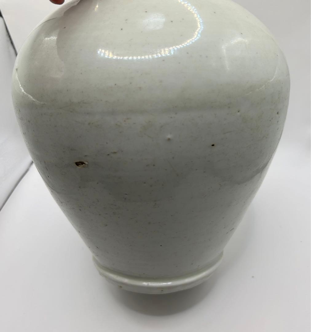 李朝　白磁　大壺　アンティーク　送料込み0308