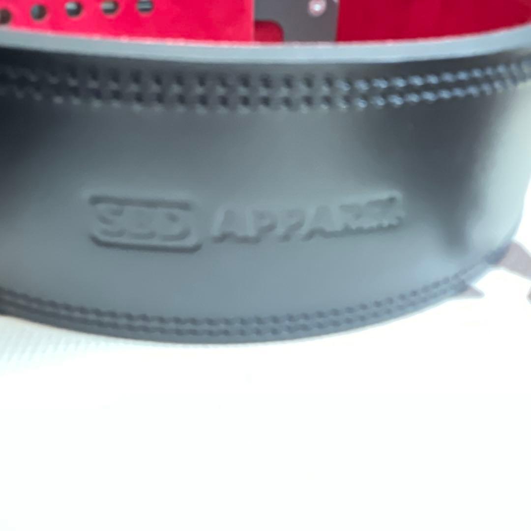 SBD パワーベルト 13mm 黒/赤 サイズM