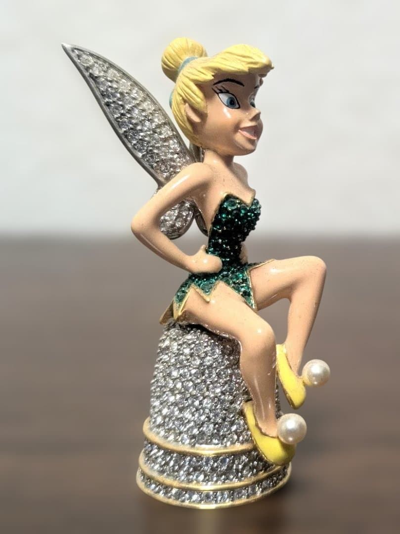 送込レア！アリバスブラザーズ限定品ティンカーベル人形スワロフスキー指ぬき
