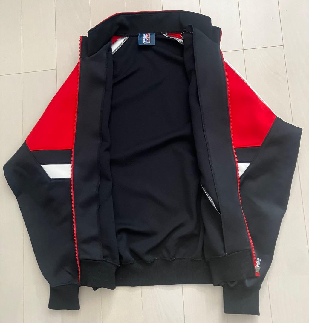 【90s】 NBA オフィシャル トラックジャケット ジャージ 黒赤　L y2k