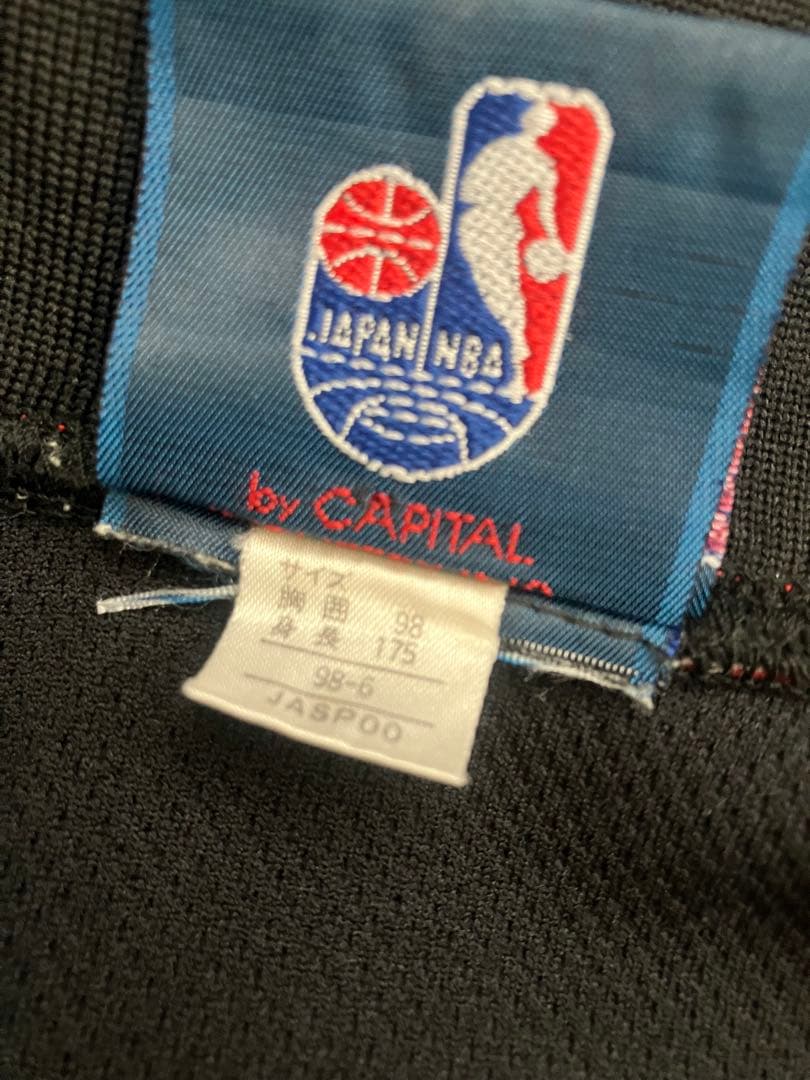 【90s】 NBA オフィシャル トラックジャケット ジャージ 黒赤　L y2k