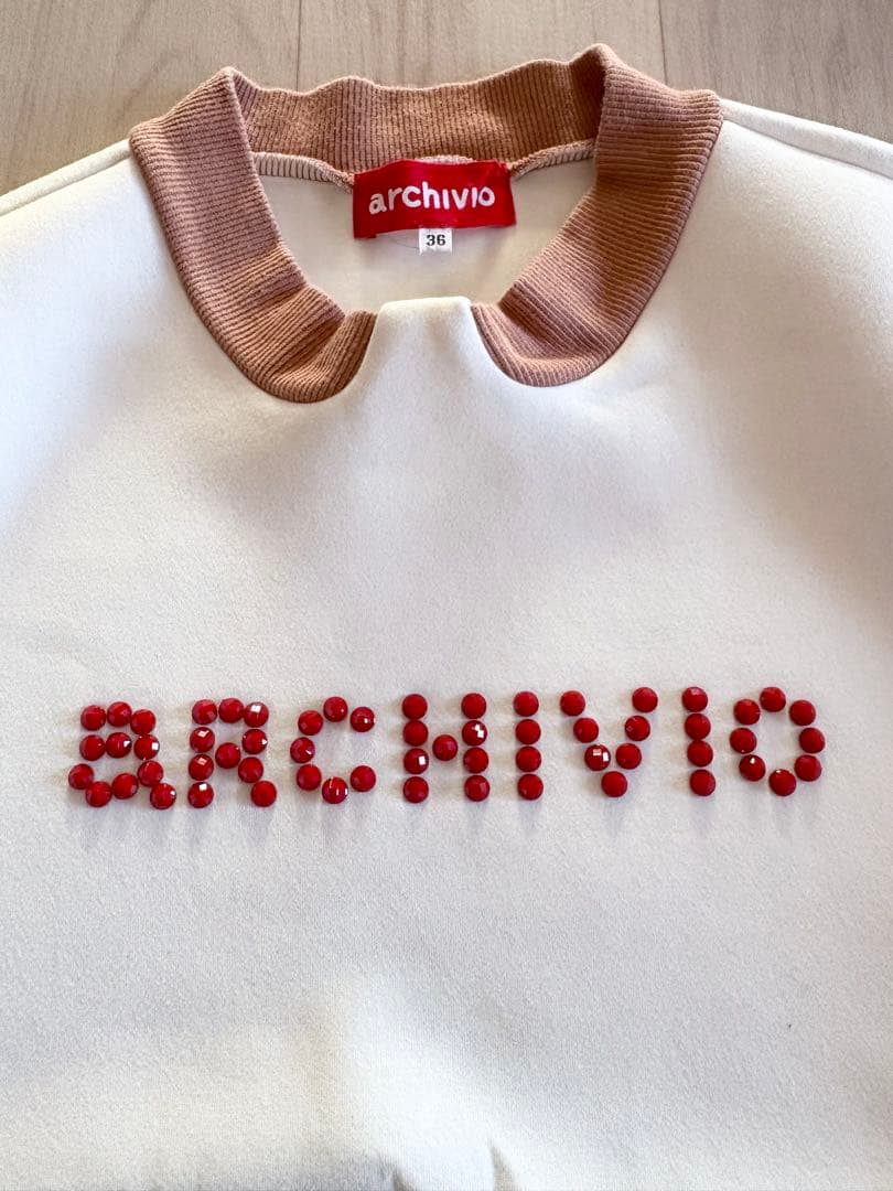 archivio アルチビオ　ダンボールスウェット長袖プルオーバーサイズ36