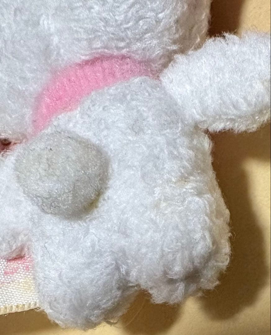 サンリオ　シュガーバニーズ　しろうさ　ミニミニマフラーぬいぐるみ　2007年製