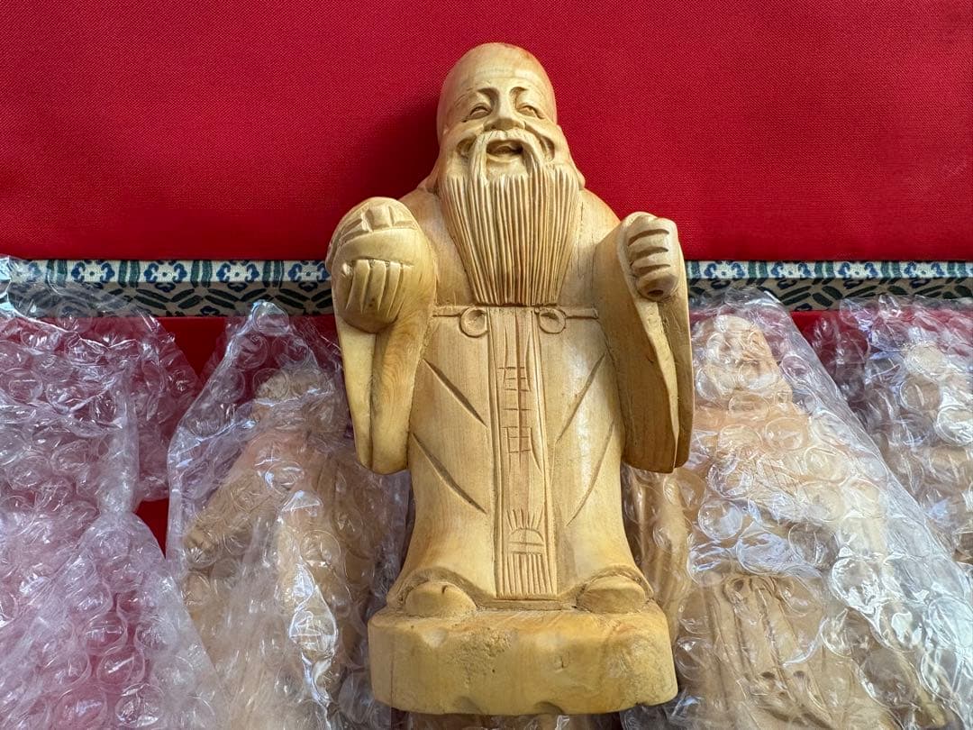 *七福神　木彫り 7体セット 縁起物