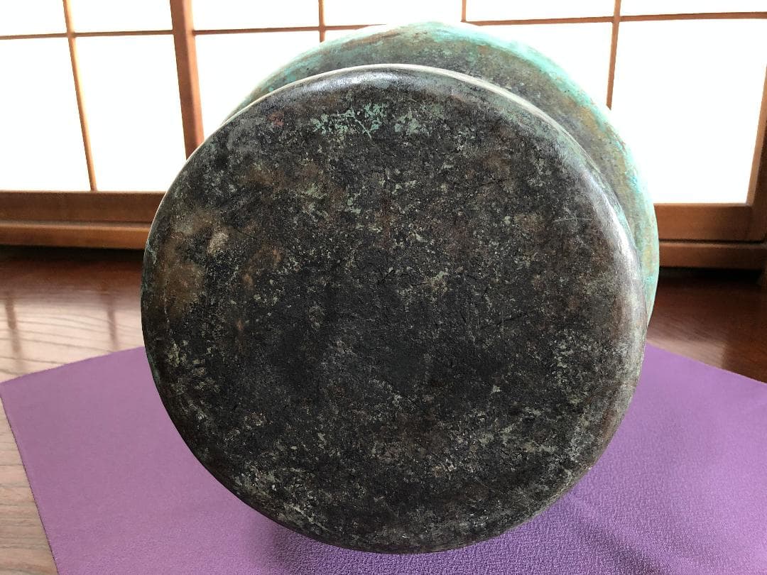 【 青銅陣釜 戦陣釜 】 傳今川義元公之炊飯釜　戦国時代　旧家所蔵