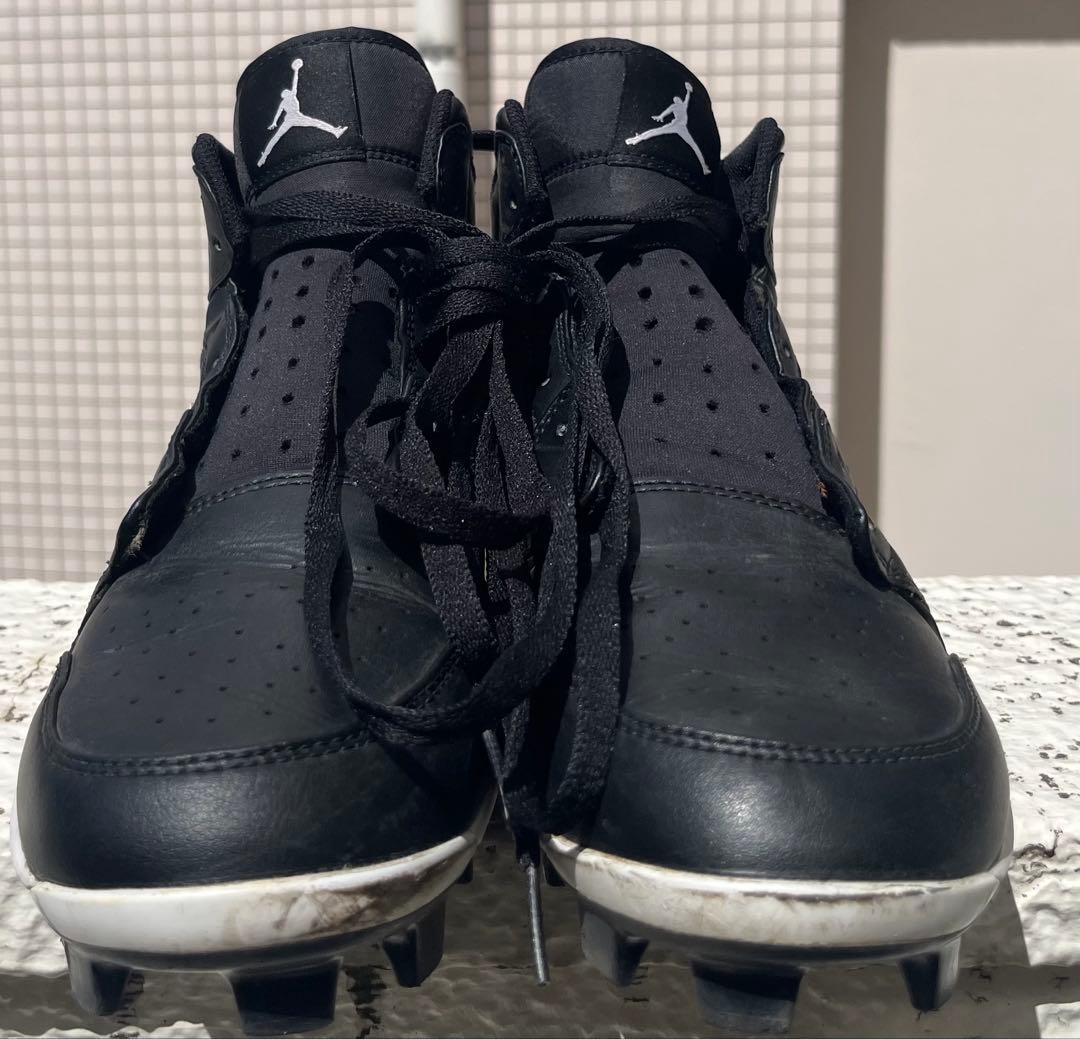 【日本未発売】Nike エアジョーダン1 スパイクシューズ ブラック【27cm】