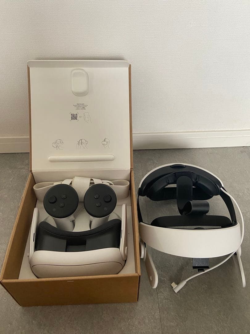  Quest 3 VRヘッドセット 512GB ＋別売りヘッドストラップ