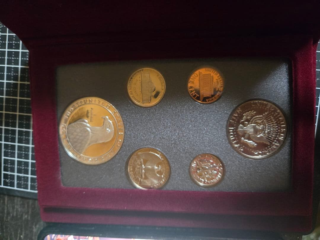 1986年 アメリカ合衆国 硬貨セット ロサンゼルス オリンピック 銀貨