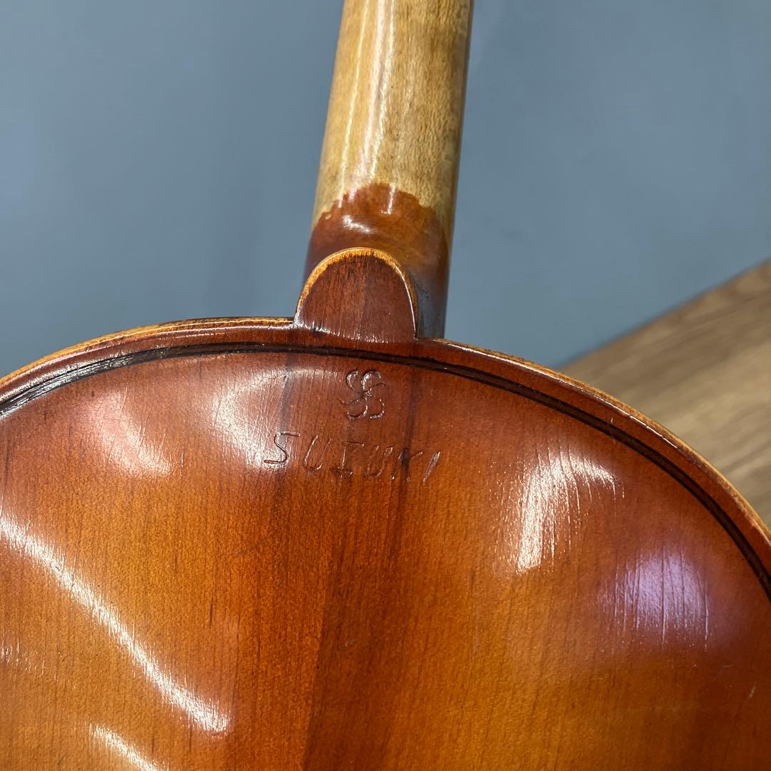 ジャンク品 昭和レトロ SUZUKI スズキ バイオリン 希刻印 ケース