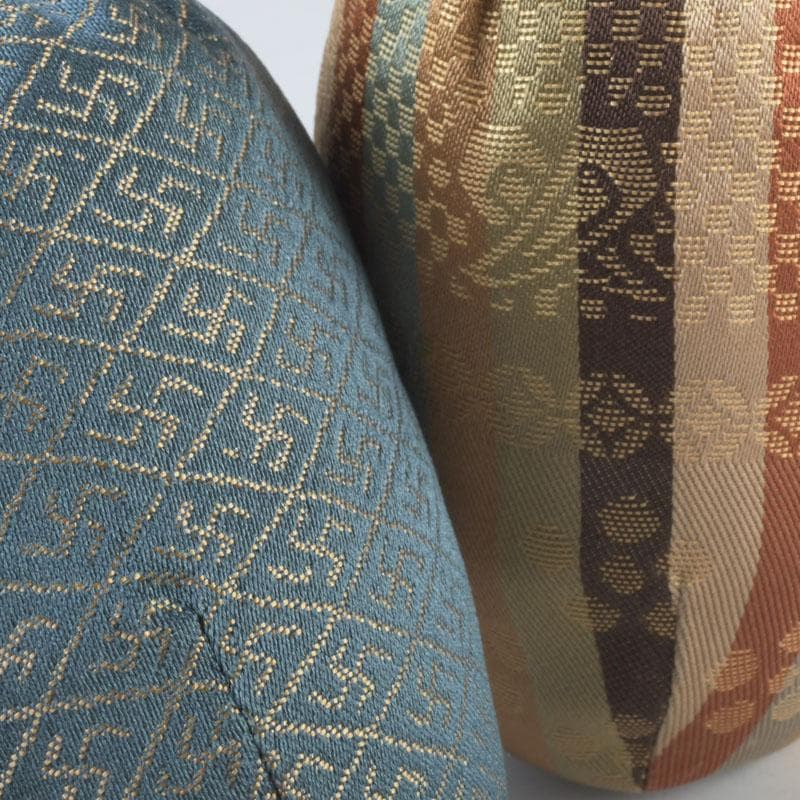 茶道具　高取焼　喜恵造　肩衝茶入　仕覆付二点付　共箱　V　9538