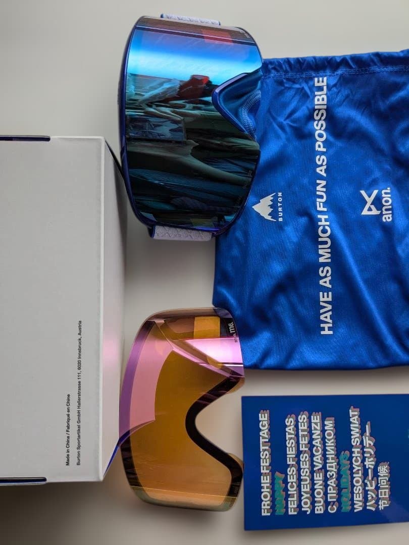 BURTON anon ミラーレンズ ゴーグル 収納袋付き