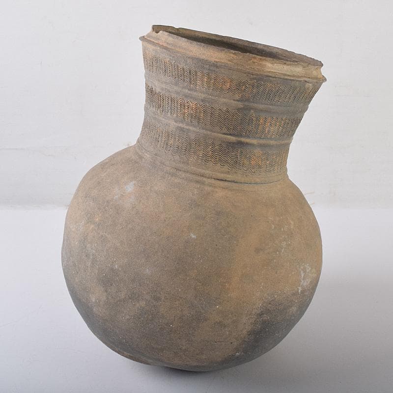 朝鮮美術　須恵器　新羅土器　新羅無細土　壷　V　R7929B