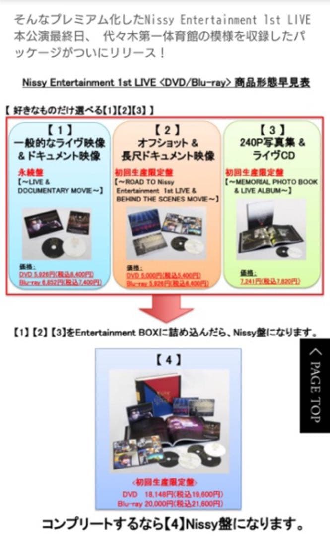 ミュージック Nissy Entertainment 1st LIVE DVD AAA