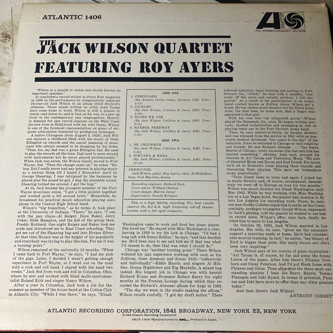 ジャック・ウィルソン・カルテット/フィーチャリング・ロイ・エイアーズ
