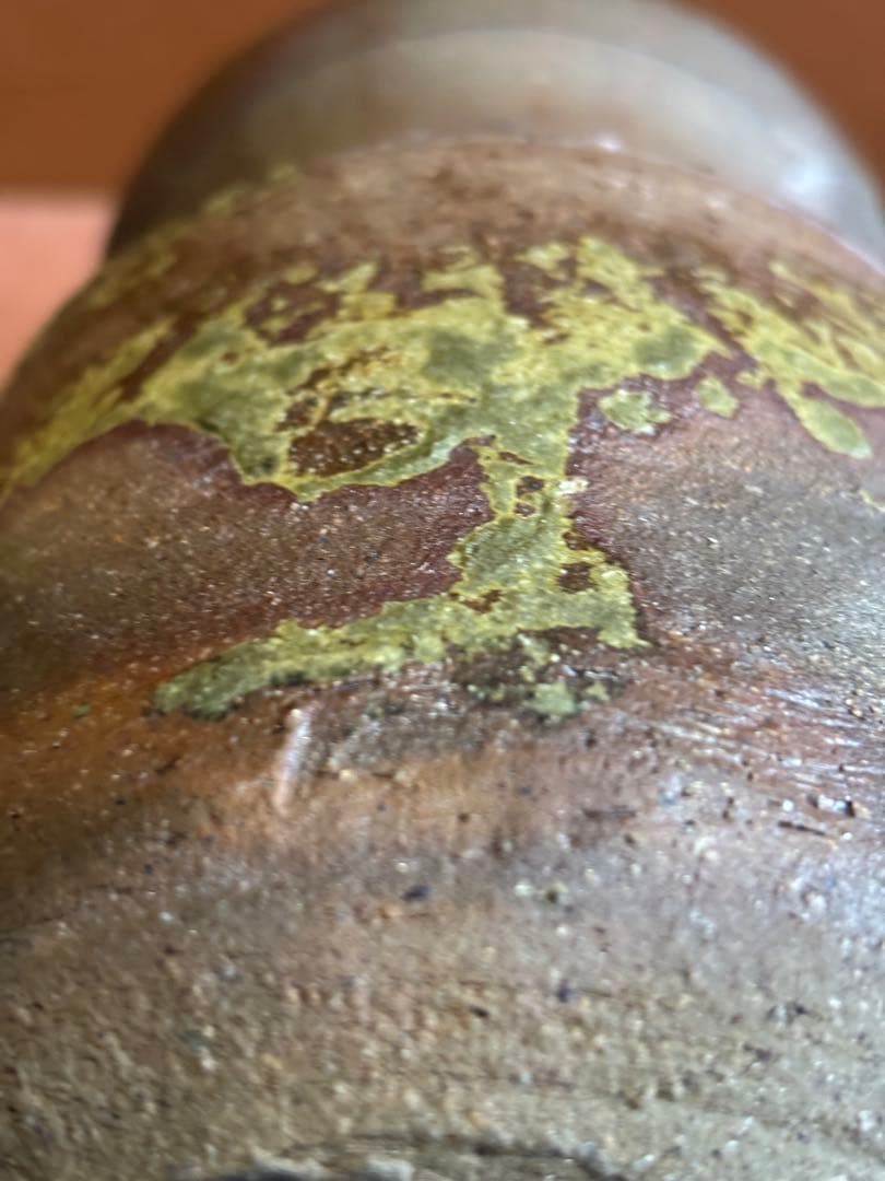 幻の窯　泥走舎(走泥舎)田土灰釉捻三筋彫文筒瓶八木一夫鈴木治　検オブジェ