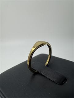 《日本製18金》K18ゴールドトーン シンプルリング11号 1.17g 即日発送