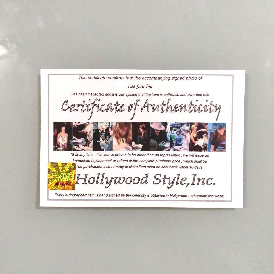 イ・ソンビン直筆サイン入り2Lサイズ写真…lee sunbin…ノンストップ…