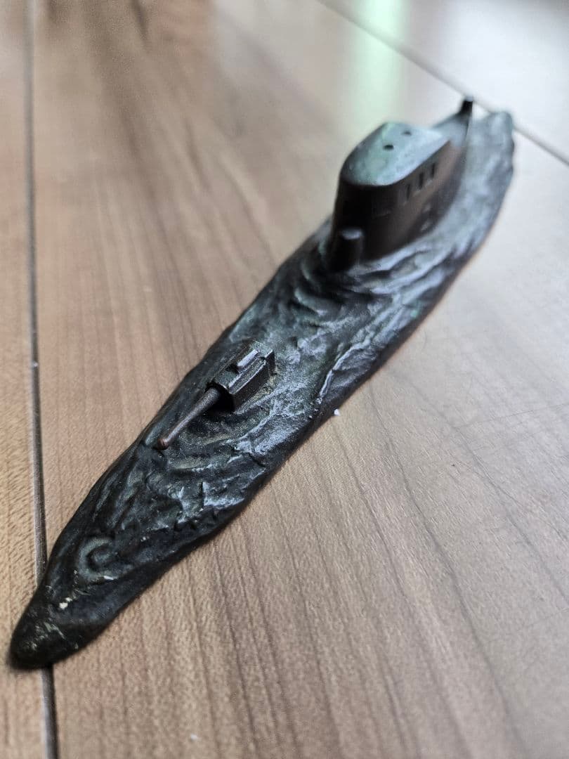 実物　日本海軍軍艦進水式記念品(B)　呂34型潜水艦