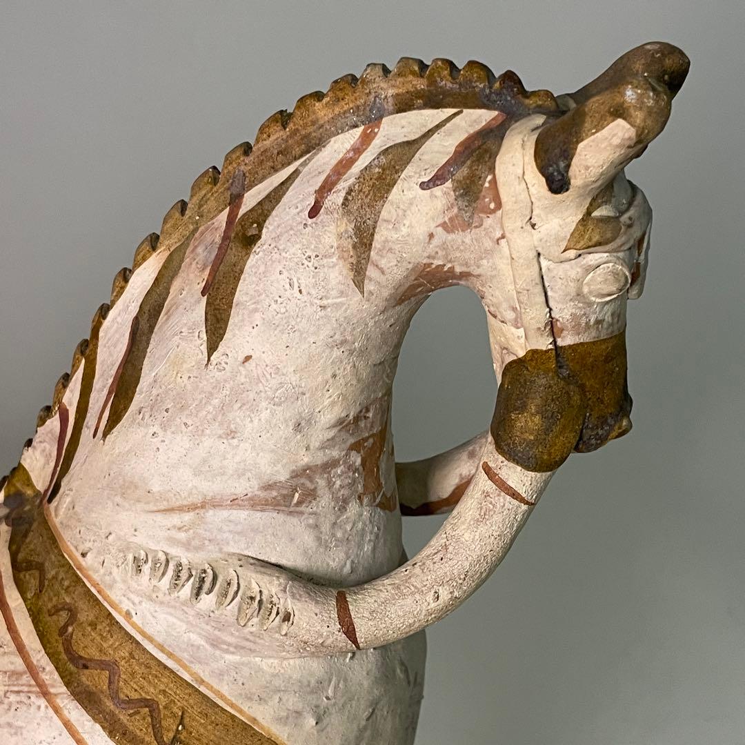 ヴィンテージ ペルー プカラ フォークアート ロバ 馬のオブジェ