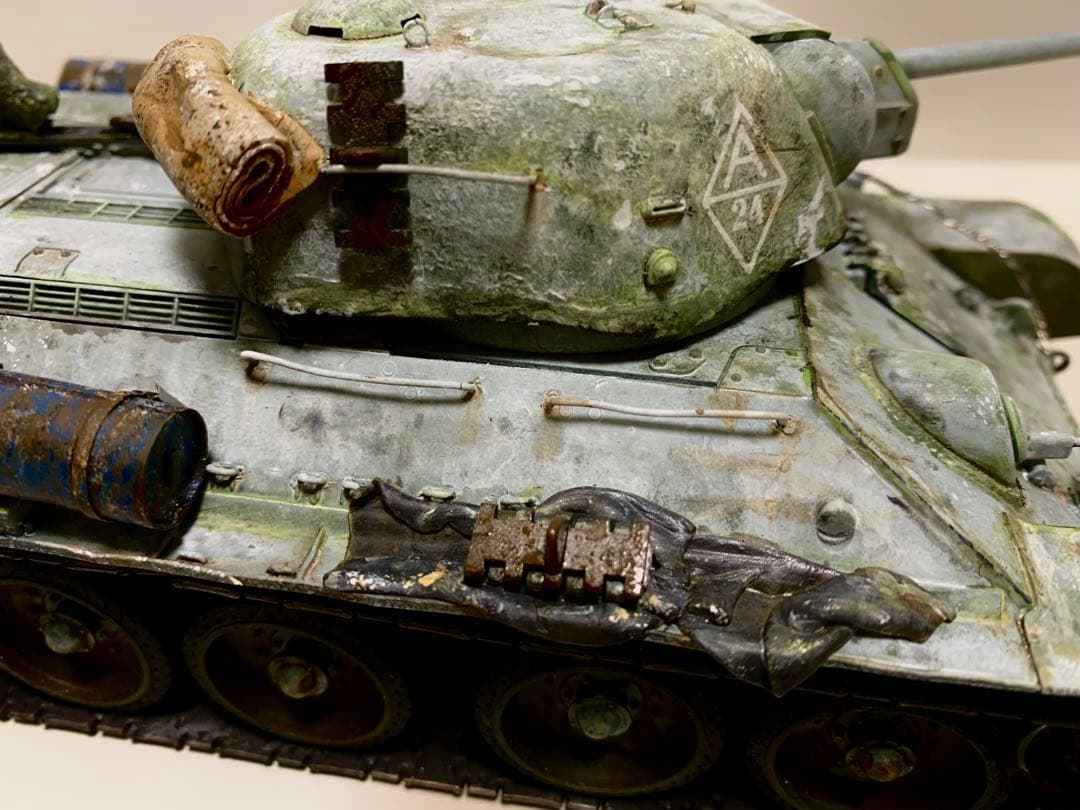 T-34 1/35 ウェザリング仕上げ　完成品