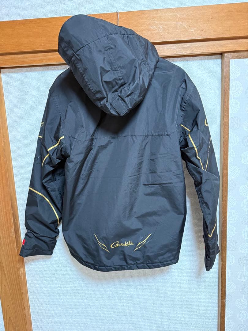 フィッシングスーツ(上下セット) 裏起毛春秋冬用Lサイズ 黒