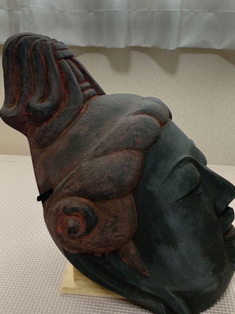 仏面　中坊竜童作　技芸天像　希少品