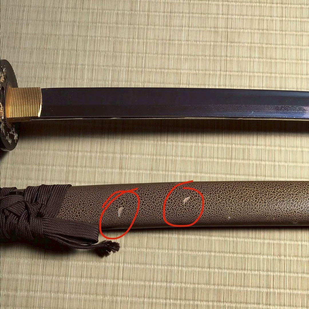 Js7 模造刀 日本刀 太刀 脇差 観賞用 大小 侍 刀 置物 昭和レトロ