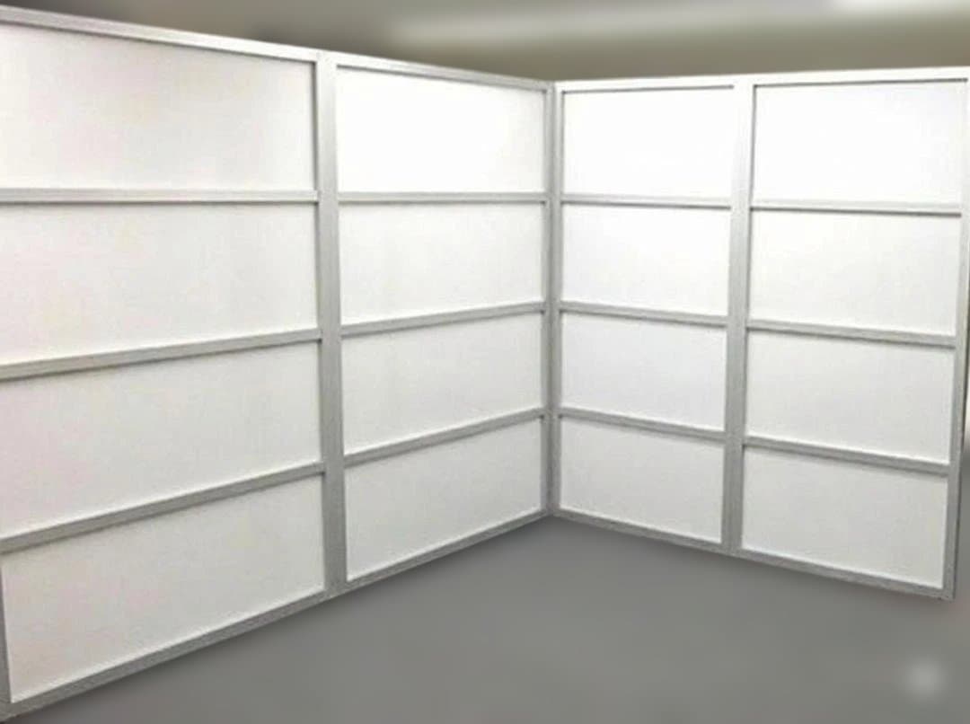 ※アウトレット新品ポリカーボネートパーティション　幅900×高1800 脚付き