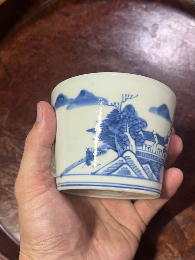 古伊万里　蕎麦猪口　無傷完品　鍋島　そば猪口　大振　柿右衛門　今右衛門　民藝