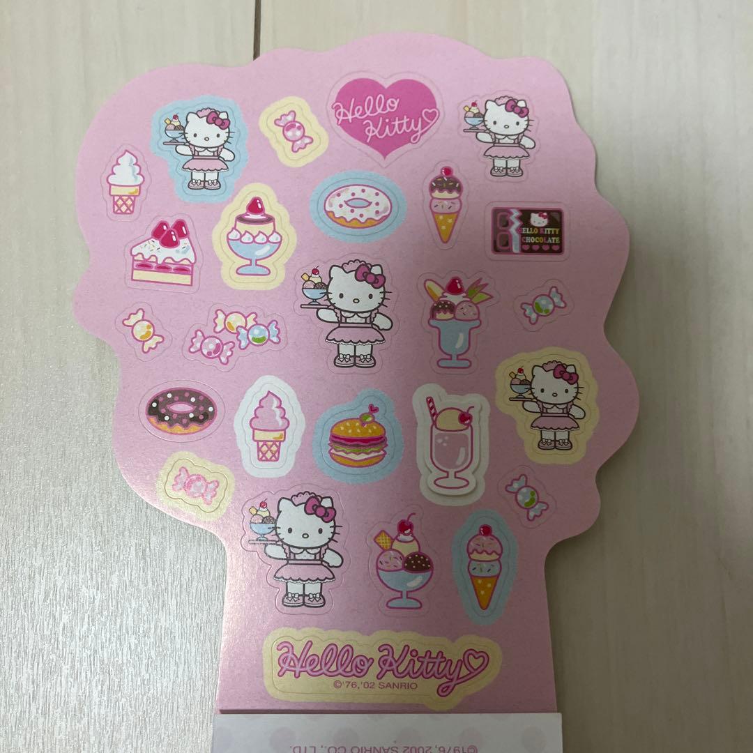 キティ　平成レトロ♡ダイカットメモ♡ウェイトレス♡2002年