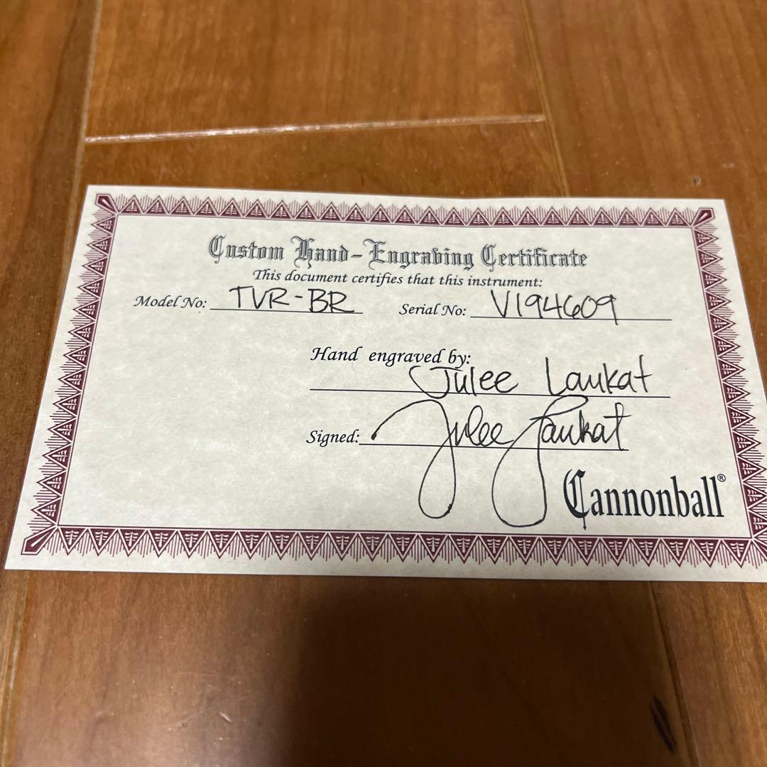 キャノンボール　TVR-BR 保証書付