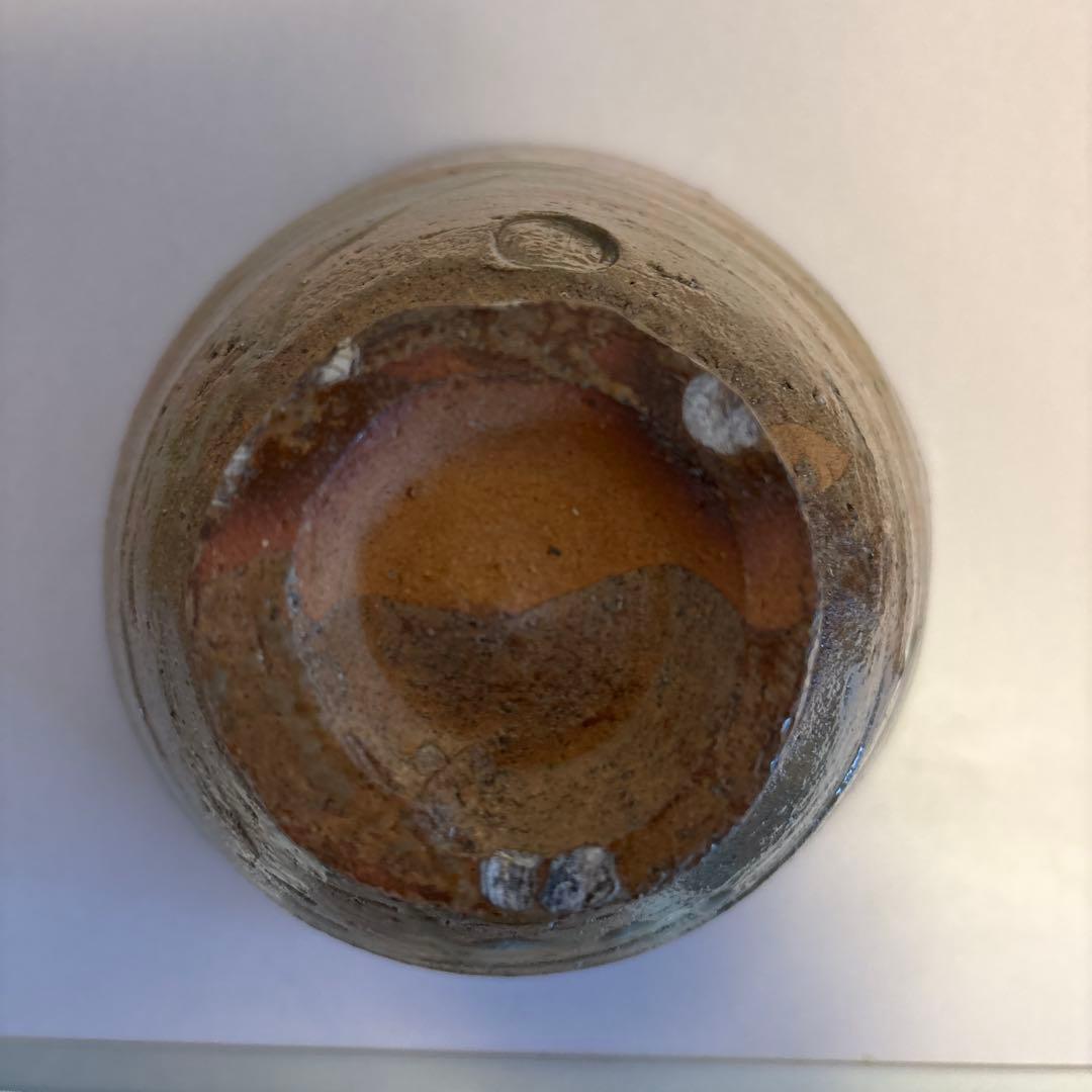 陶器 茶碗 茶色 広口 木箱付き