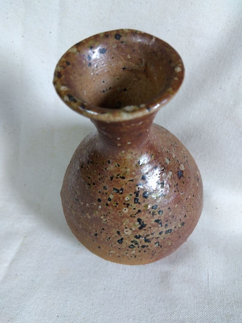 小山冨士夫 徳利 信楽焼　古山子