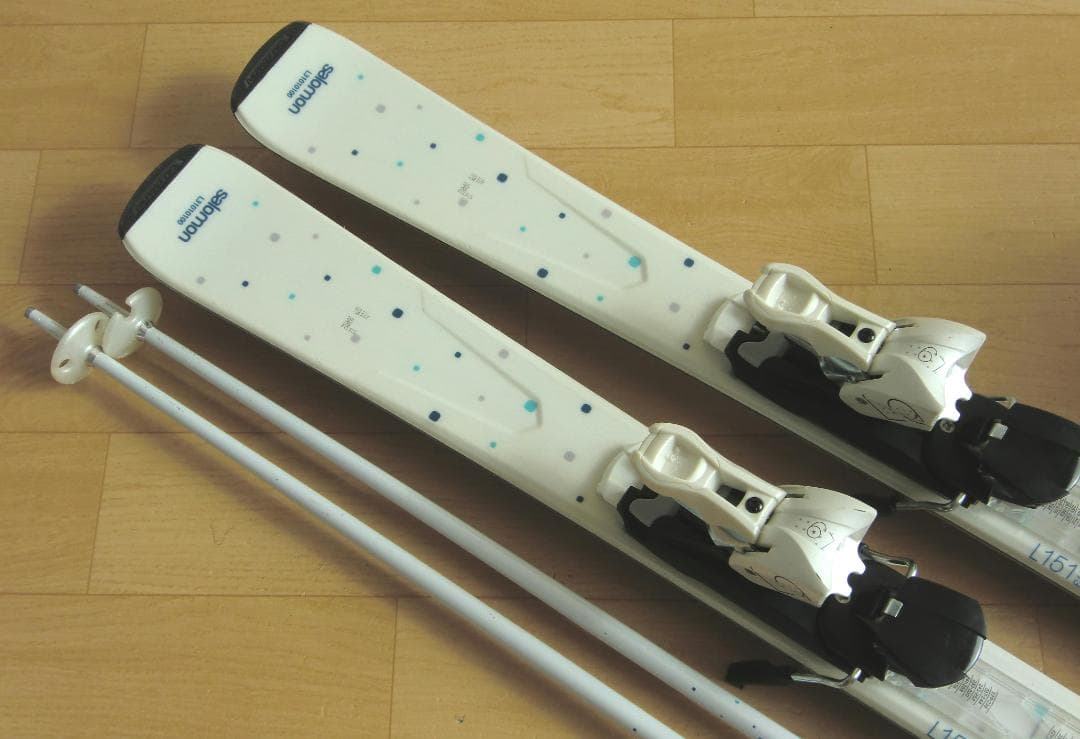 ■■送料無料■サロモン■女性用スキーセット■板151靴24-24.5■メンテ付■