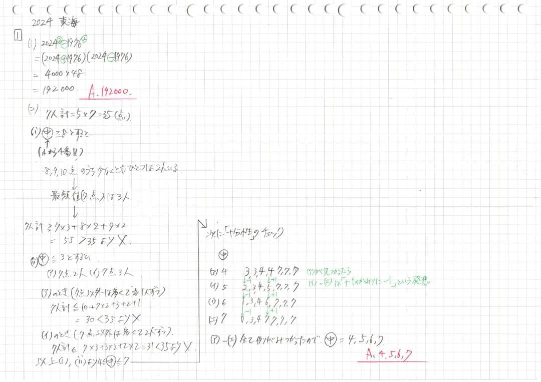 塾講師オリジナル数学解説 全問動画付!! 東海 2021-26 高校入試 過去問